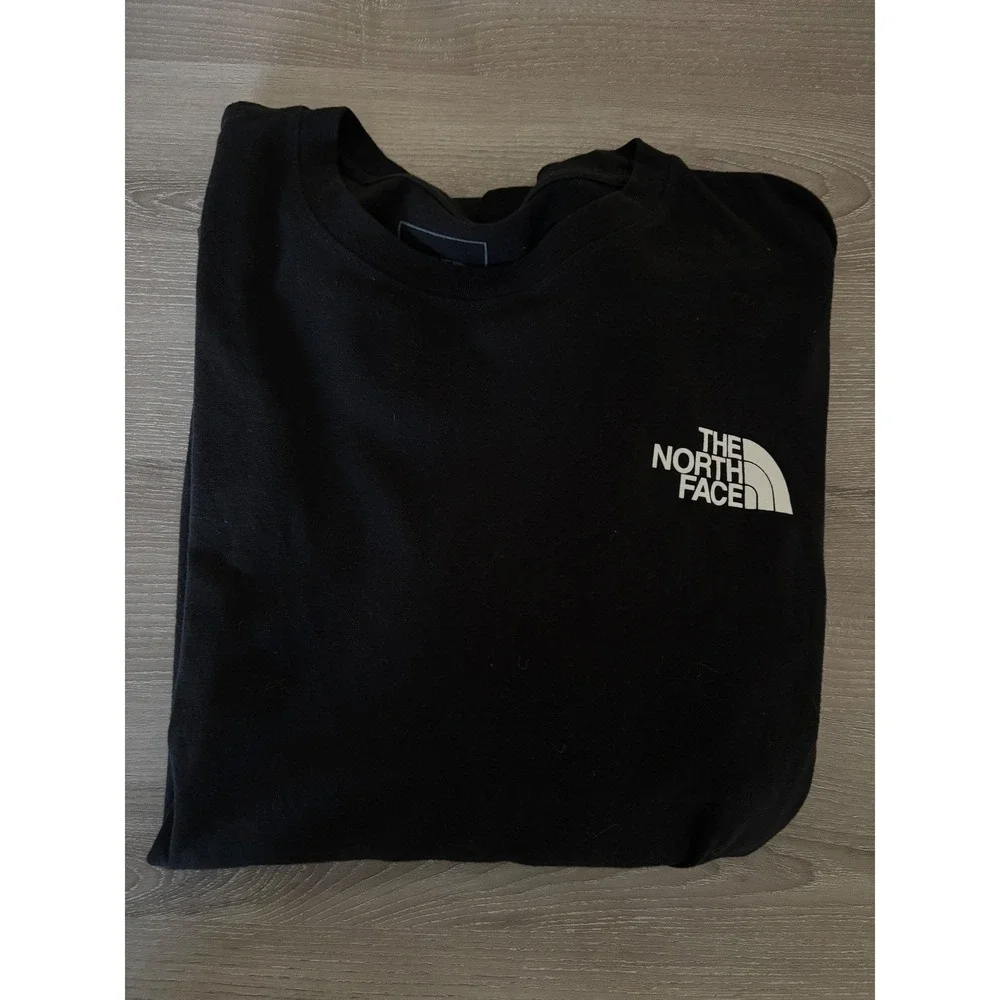 The North Face Black XL Long Sleeve Graphic Tee Never Stop Exploring Gorpcore - Picture 8 of 9